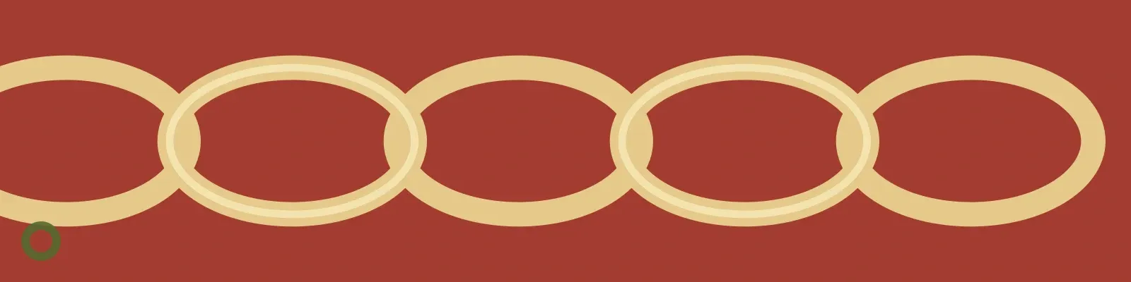 Illustrated brass links across a brick field for couples therapy ground rules.