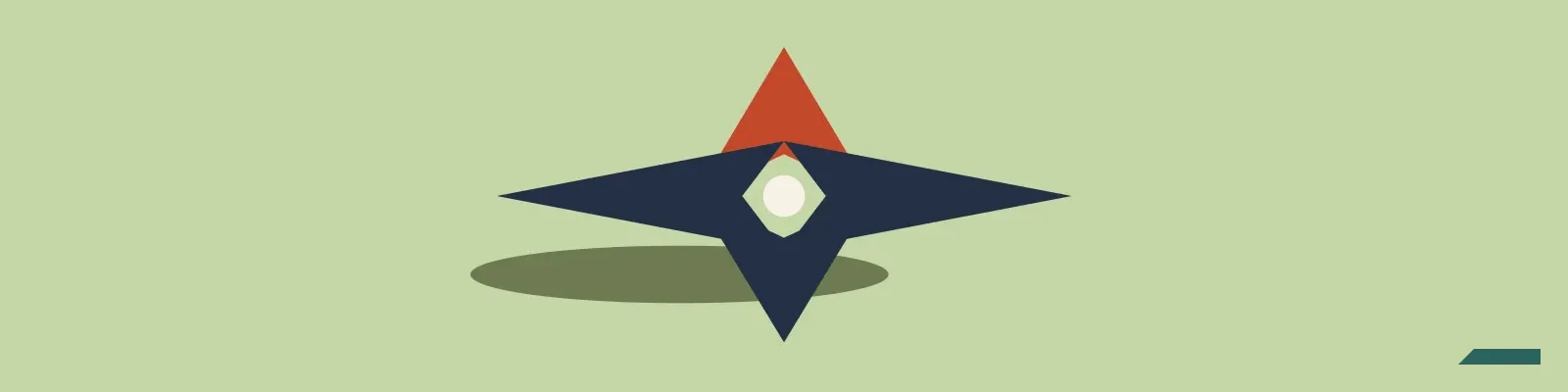 Illustrated compass on celery green for counseling ethics decisions.