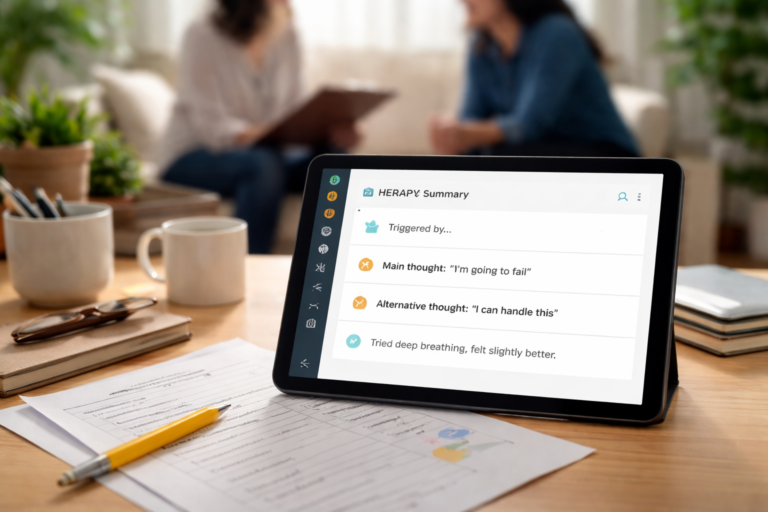 therapy worksheet follow up